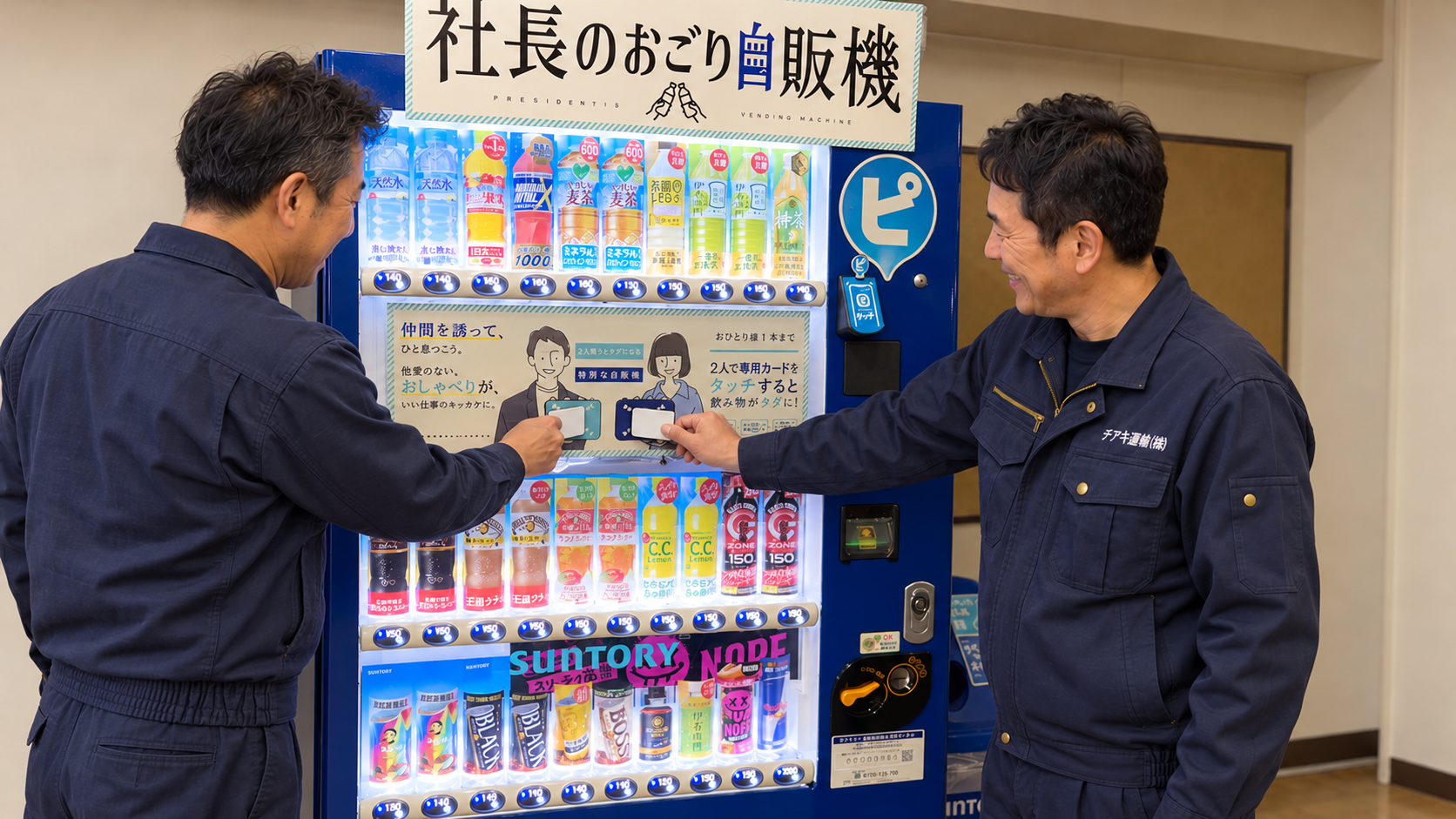 社長の奢り自販機